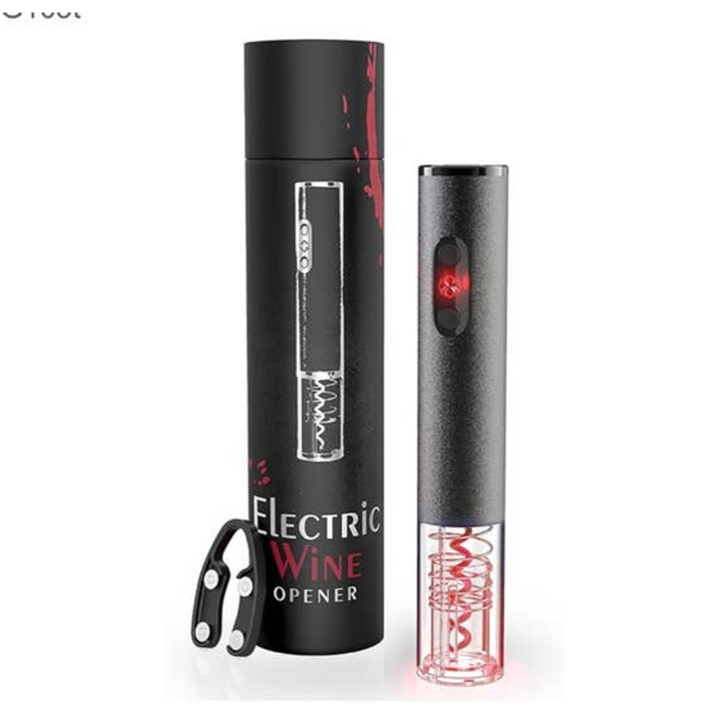 Electric Wine Opener w Charger & Batteries Wine Lover Gift Uncle Viner NEW
